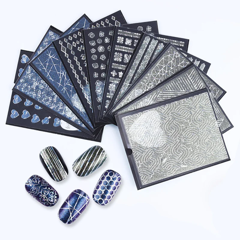 10 Sheets Holographic Laser Adhesive 3D Nail Sticker Flower Heart Star Pattern Manicure Nail Art Decals Decoration
10 Sheets Holographic Laser Adhesive 3D Nail Sticker Flower Heart Star Pattern Manicure Nail Art Decals Decoration