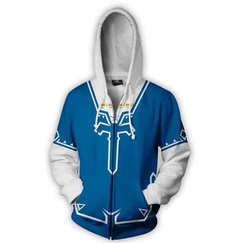 Legend of Zelda Cosplay Costume Men's Sweatshirt Hooded Uniform Streetwear Women Mens Hoodies 3D Printed Zipper Hoddies
Legend of Zelda Cosplay Costume Men's Sweatshirt Hooded Uniform Streetwear Women Mens Hoodies 3D Printed Zipper Hoddies