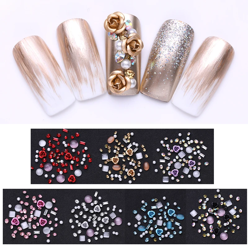 Metal Crystal Nail Rhinestone Opals Gemstone Beads Rose Round Manicure DIY 3D Nail Art Decoration Nail Charms
Metal Crystal Nail Rhinestone Opals Gemstone Beads Rose Round Manicure DIY 3D Nail Art Decoration Nail Charms