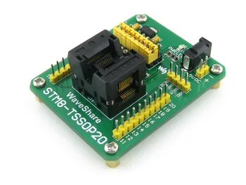 STM8-TSSOP20 STM8 STM8S Programming Adapter IC Test Socket for TSSOP20 Package 0.65mm Pitch with SWIM Port
STM8-TSSOP20 STM8 STM8S Programming Adapter IC Test Socket for TSSOP20 Package 0.65mm Pitch with SWIM Port