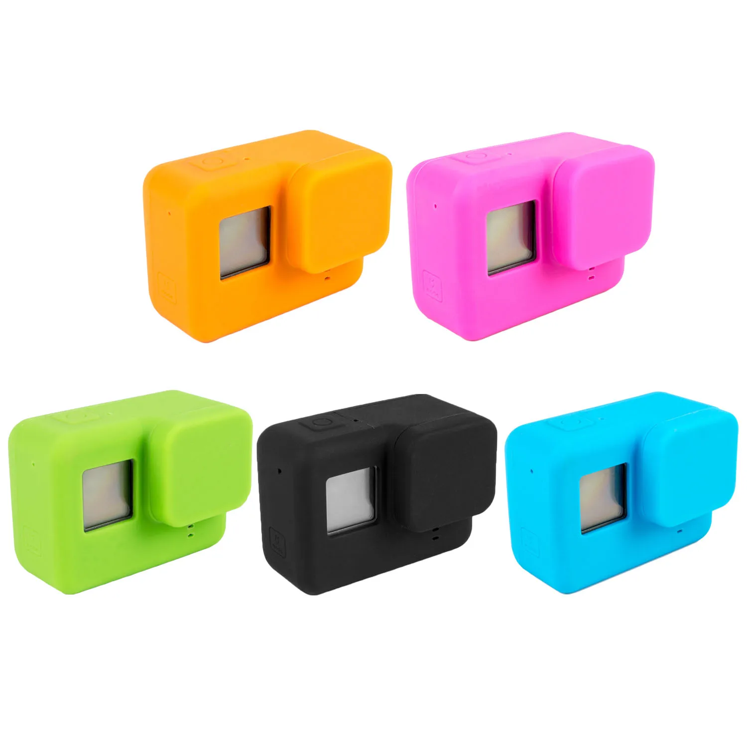 Gosear Silicone Protective Cover Protector Case Shell Skin + Lens Cap Accessories for Gopro Go Pro Hero 5 Hero5 Action Camera
Gosear Silicone Protective Cover Protector Case Shell Skin + Lens Cap Accessories for Gopro Go Pro Hero 5 Hero5 Action Camera