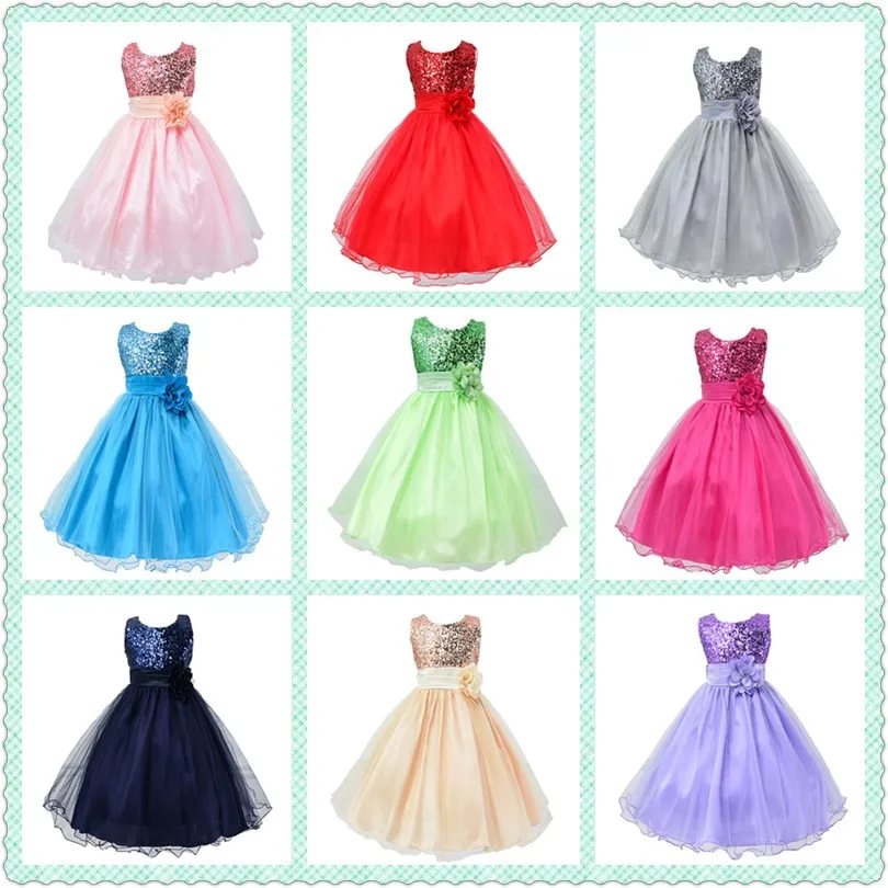 Hot Sale Baby Girl Flower sequins Dress Party Princess Dress Children kids clothes 9 colors 3-14yrs Flower Girl Dress
Hot Sale Baby Girl Flower sequins Dress Party Princess Dress Children kids clothes 9 colors 3-14yrs Flower Girl Dress