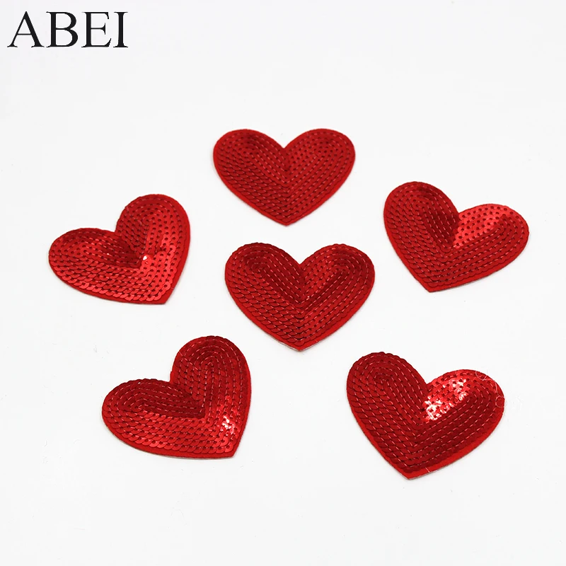 10pcs/lot Sequined Patches Iron on Red Love Heart Appliqued DIY Sewing Stickers Garment Jeans Backpack Shoes Decor Embellishment
10pcs/lot Sequined Patches Iron on Red Love Heart Appliqued DIY Sewing Stickers Garment Jeans Backpack Shoes Decor Embellishment