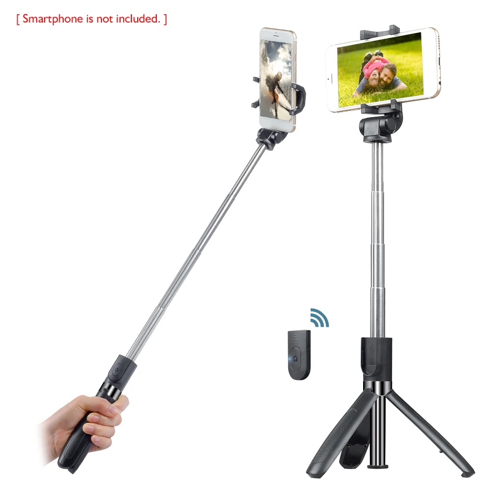 Extendable Selfie Stick Phone Holder Tabletop Tripod with BT Remote Controller 5-Section for iPhone Samsung Huawei 55-85mm Width
Extendable Selfie Stick Phone Holder Tabletop Tripod with BT Remote Controller 5-Section for iPhone Samsung Huawei 55-85mm Width