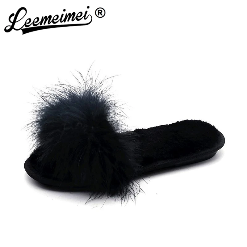 2018 Home Slippers New Arrival Autumn Winter Ostrich Feather Plush Thick Non-slip Word Cotton Slippers
2018 Home Slippers New Arrival Autumn Winter Ostrich Feather Plush Thick Non-slip Word Cotton Slippers