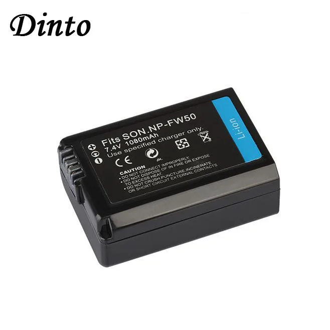 Dinto 1pc 1080mAh NP-FW50 NPFW50 Rechargeable Li-ion Digital Camera Battery for Sony NEX-3 5C 5N C3 a33 a35 a55 NP FW50
Dinto 1pc 1080mAh NP-FW50 NPFW50 Rechargeable Li-ion Digital Camera Battery for Sony NEX-3 5C 5N C3 a33 a35 a55 NP FW50