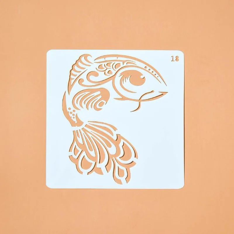 2pc Openwork Koi Fish Template Bullet Journal Engraving Drawing Stencil Scrapbooking Album Decorative Embossing Template Drawing
2pc Openwork Koi Fish Template Bullet Journal Engraving Drawing Stencil Scrapbooking Album Decorative Embossing Template Drawing