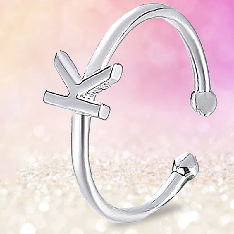 Marcatasa Fashion Custom Personalized Silver Color Alphabet Ring A-Z 26 Initial Letter Name Rings for Women men Charm Jewelry
Marcatasa Fashion Custom Personalized Silver Color Alphabet Ring A-Z 26 Initial Letter Name Rings for Women men Charm Jewelry