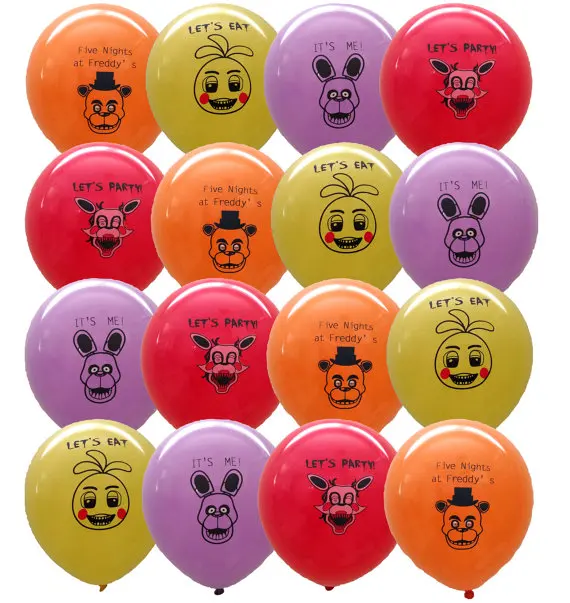 50Pcs Five Nights at Freddy's 12" Cartoon Colorful Printed Latex Party Toy Balloon Festival Factory price
50Pcs Five Nights at Freddy's 12" Cartoon Colorful Printed Latex Party Toy Balloon Festival Factory price