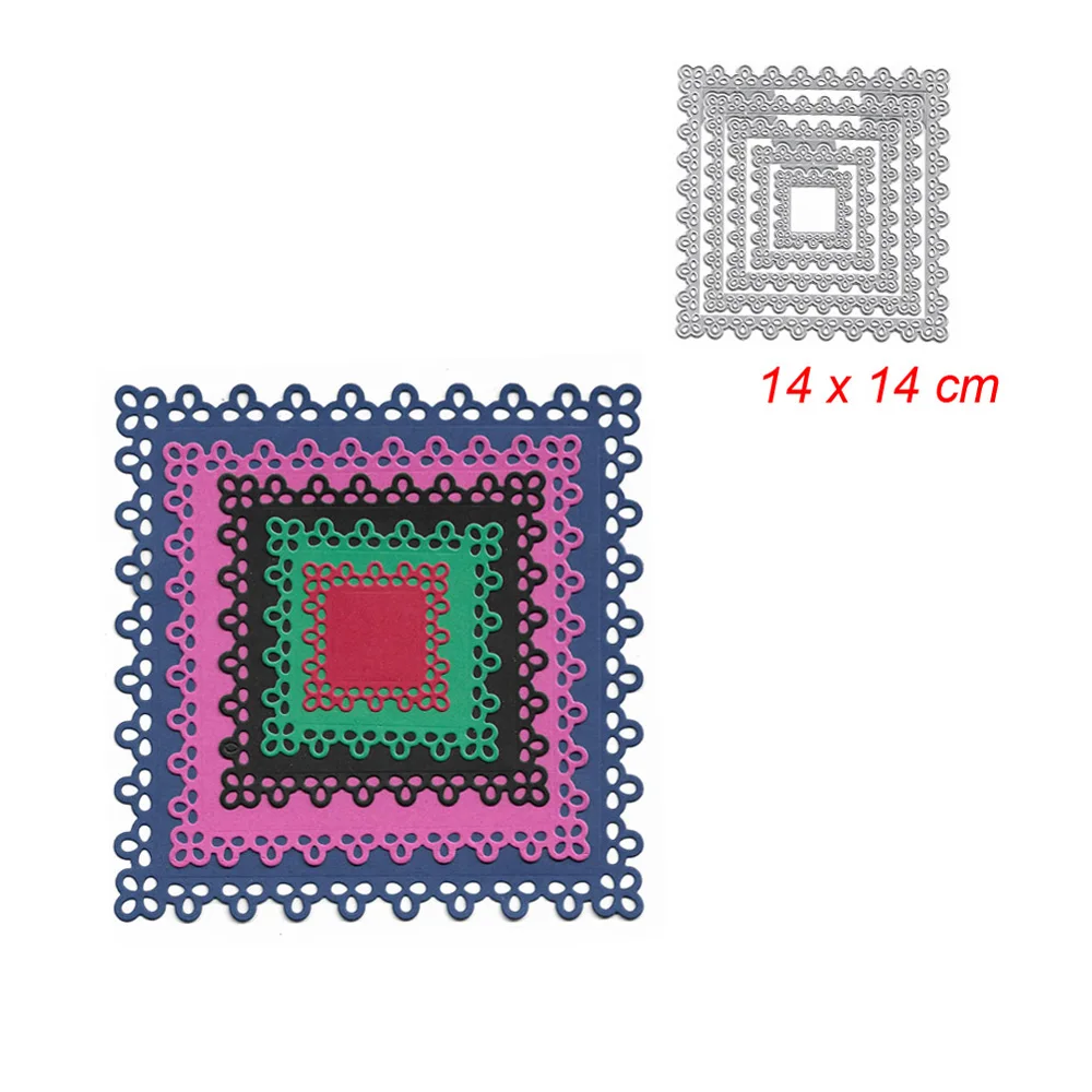 5pcs Square Frame Lace Edge Metal Cutting Dies Stencil Scrapbooking Photo Album Card Paper Embossing Craft DIY
5pcs Square Frame Lace Edge Metal Cutting Dies Stencil Scrapbooking Photo Album Card Paper Embossing Craft DIY