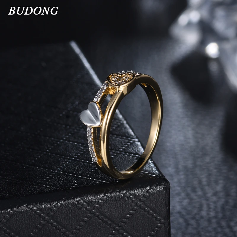BUDONG Luxury Heart Love Wedding Jewelry Ring Christmas Gift Women Rings Cubic Zirconia Drop Shipping Party Birthday Gift XUR708
BUDONG Luxury Heart Love Wedding Jewelry Ring Christmas Gift Women Rings Cubic Zirconia Drop Shipping Party Birthday Gift XUR708