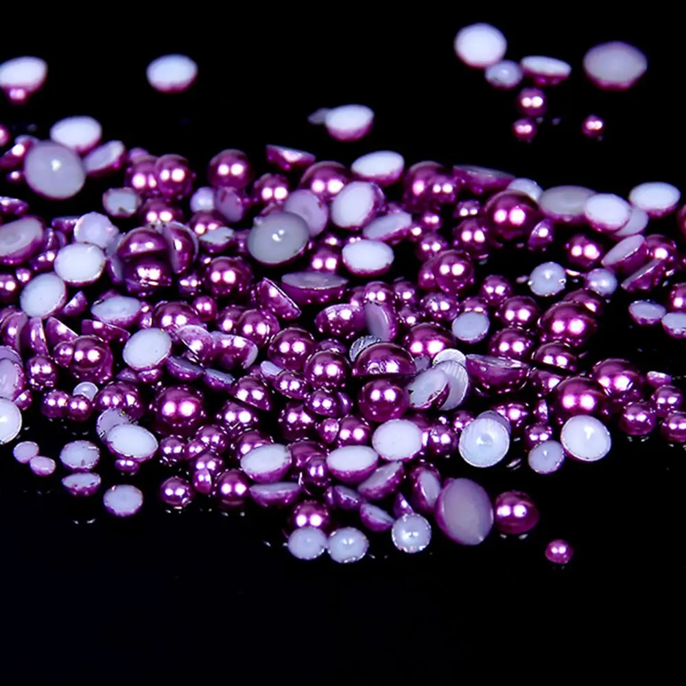 2-5mm and Mix Size Dark Purple Half Round Imitation Pearl Loose Beads ABS Flatback Pearl Beads For DIY Nails Scrapbook Decorate
2-5mm and Mix Size Dark Purple Half Round Imitation Pearl Loose Beads ABS Flatback Pearl Beads For DIY Nails Scrapbook Decorate