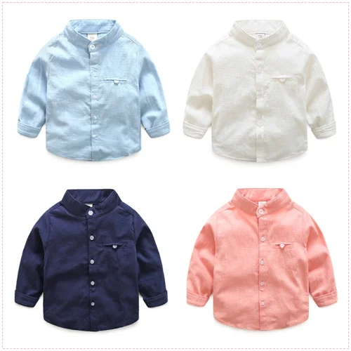 Children's shirt cotton and linen long-sleeved shirt 2019 spring boy long-sleeved shirt baby collar shirt
Children's shirt cotton and linen long-sleeved shirt 2019 spring boy long-sleeved shirt baby collar shirt