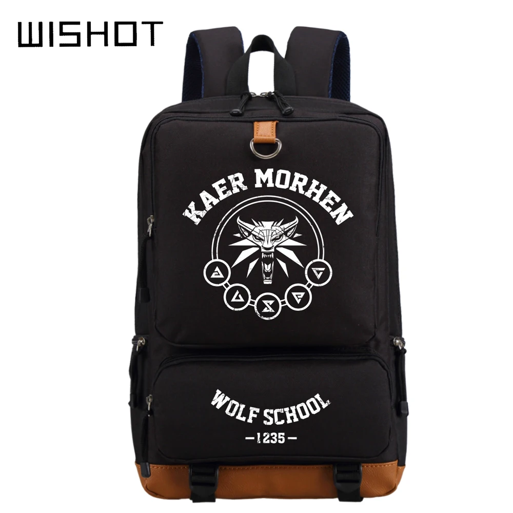 WISHOT The Witcher 3 Kaer Morhen Wolf School Wild Hunt Backpack Cool Boy School Bag The Witcher3 Daypack Bookbag Shoulder Bag
WISHOT The Witcher 3 Kaer Morhen Wolf School Wild Hunt Backpack Cool Boy School Bag The Witcher3 Daypack Bookbag Shoulder Bag