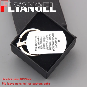 FLYANGEL Personalized Date Keychain Birthday Present High Quality Engraved Bag Charm 16th Birthday For Kids Friends Gifts
FLYANGEL Personalized Date Keychain Birthday Present High Quality Engraved Bag Charm 16th Birthday For Kids Friends Gifts