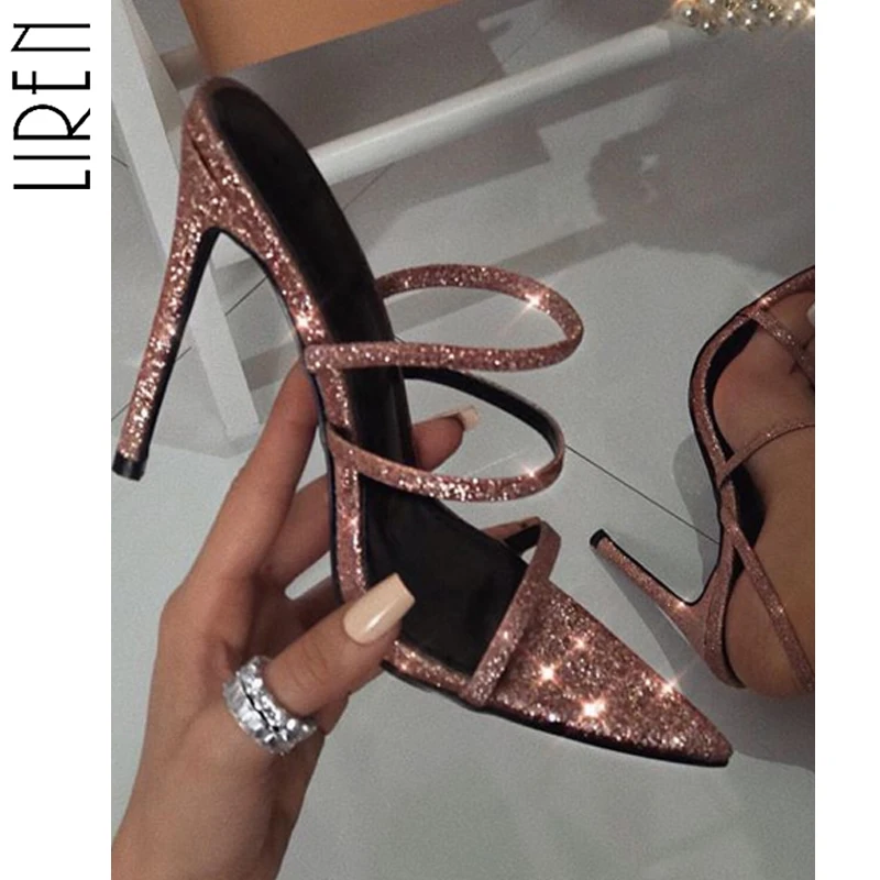 Liren 2019 New Fashion Open Toe Elastic Band Thin High Heels Sandals Sexy Pointed Toes Dance Gladiator Shoes Pink Size 35-40
Liren 2019 New Fashion Open Toe Elastic Band Thin High Heels Sandals Sexy Pointed Toes Dance Gladiator Shoes Pink Size 35-40