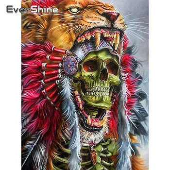 EverShine DIY 5D Diamond Painting Indian Picture Of Rhinestones Diamond Embroidery Skull Cross Stitch Diamond Mosaic Wall Decor
EverShine DIY 5D Diamond Painting Indian Picture Of Rhinestones Diamond Embroidery Skull Cross Stitch Diamond Mosaic Wall Decor