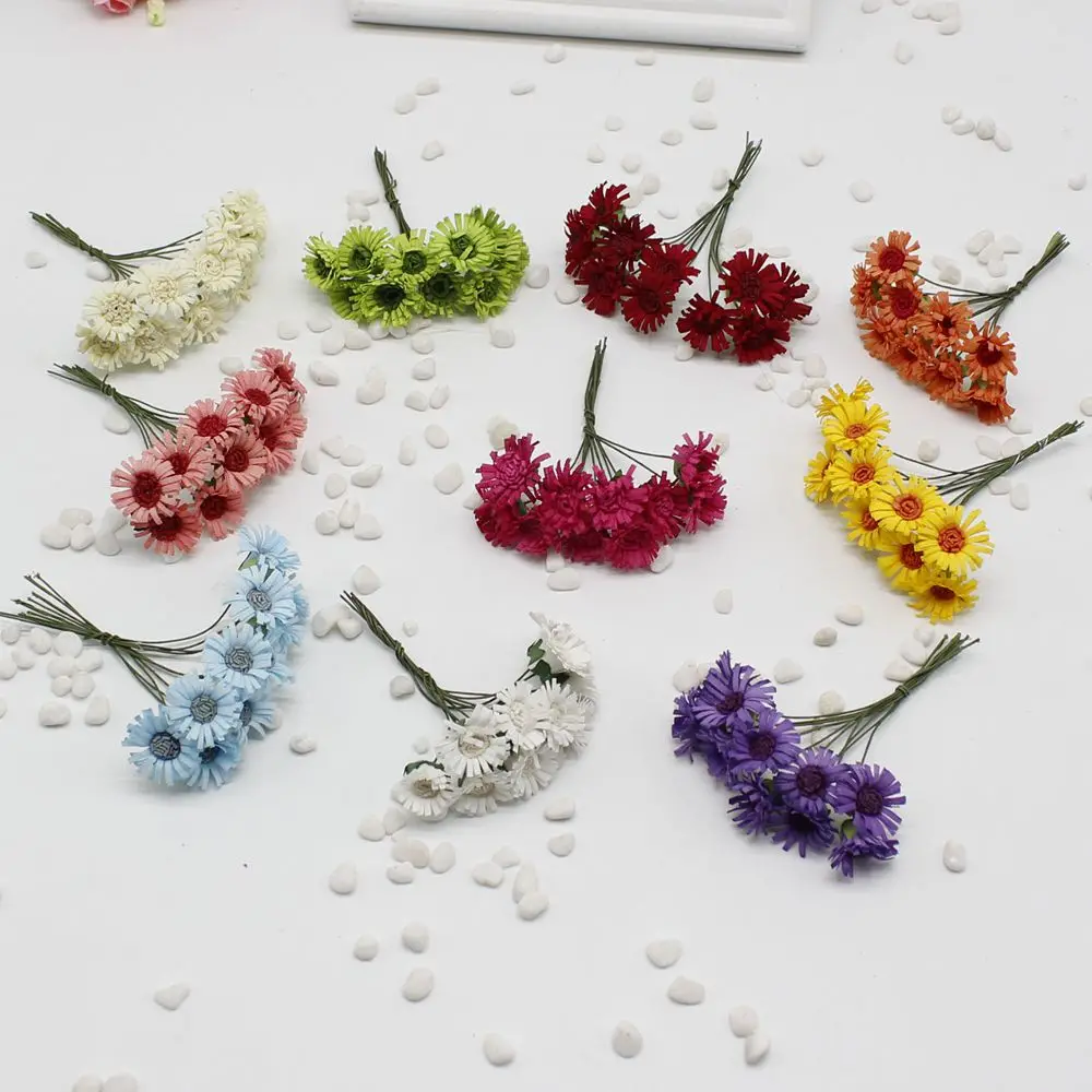 50 pcs / lot Mulberry Paper Daisy Wedding Flower Bouquet of Flowers / Stem Yarn / Scrapbooking Sunflower Flower Simulation Flowe
50 pcs / lot Mulberry Paper Daisy Wedding Flower Bouquet of Flowers / Stem Yarn / Scrapbooking Sunflower Flower Simulation Flowe