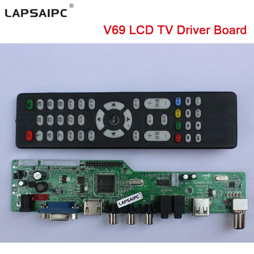 Lapsaipc V69 Driver Board M6V 5.1 High-Definition Digital LCD TV Board Support 1080P DTMB Ground Wave 15-32 inch LVDS screen
Lapsaipc V69 Driver Board M6V 5.1 High-Definition Digital LCD TV Board Support 1080P DTMB Ground Wave 15-32 inch LVDS screen