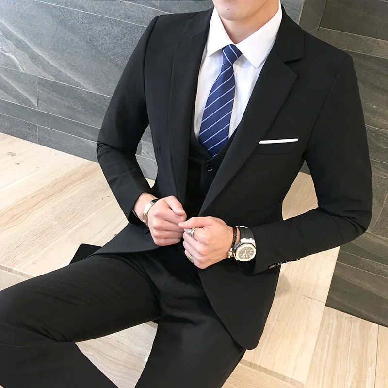 Asian size S - 6XL Men Suit Jacket with Vest and Pants Fashion Business Wedding Banquet Men Dress Suit Sets Slim and Elegant
Asian size S - 6XL Men Suit Jacket with Vest and Pants Fashion Business Wedding Banquet Men Dress Suit Sets Slim and Elegant