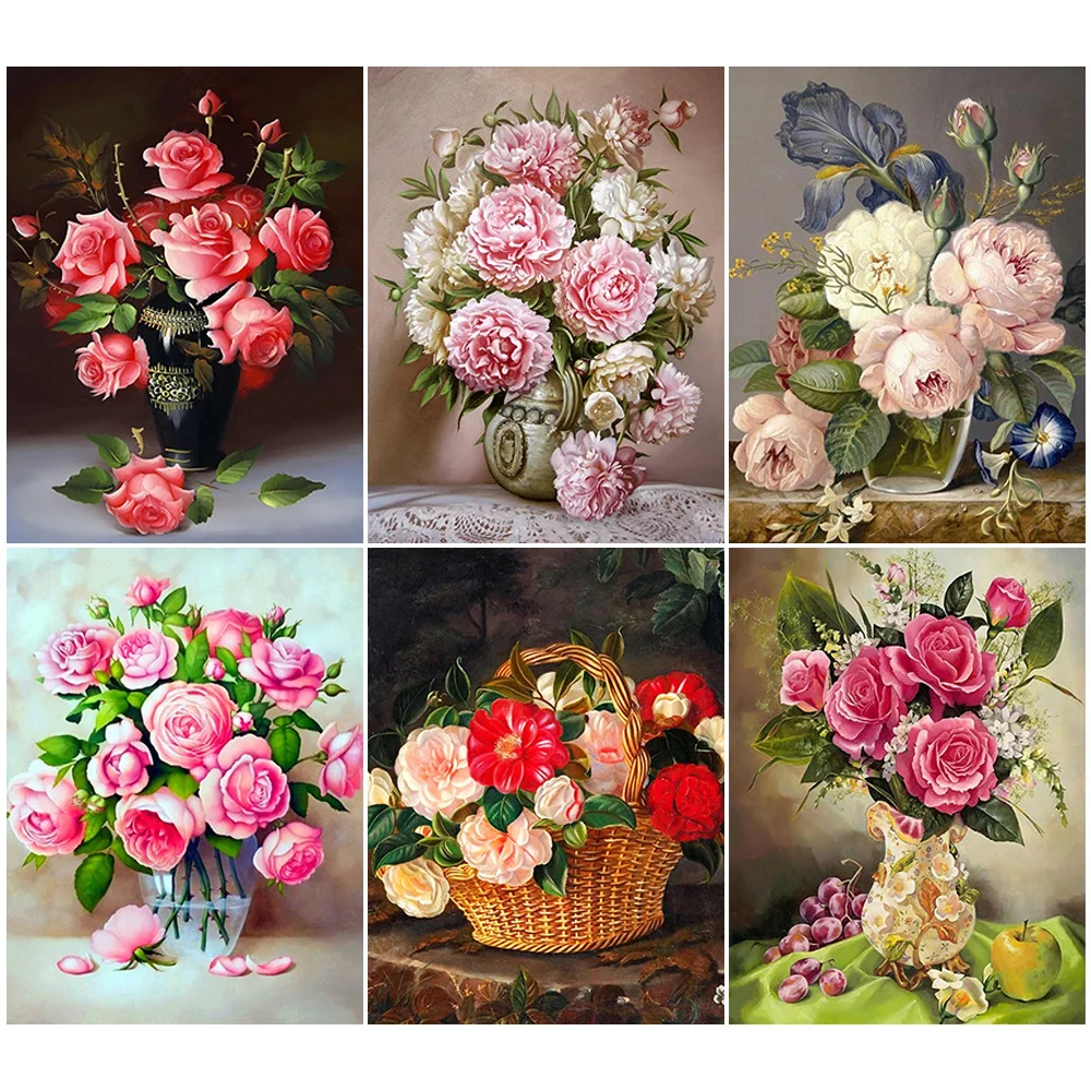 5D Diy Diamond Painting kit Peony&vase Full Round Diamond Mosaic Rhinestone picture Embroidery sale Flowers home decor drop ship
5D Diy Diamond Painting kit Peony&vase Full Round Diamond Mosaic Rhinestone picture Embroidery sale Flowers home decor drop ship