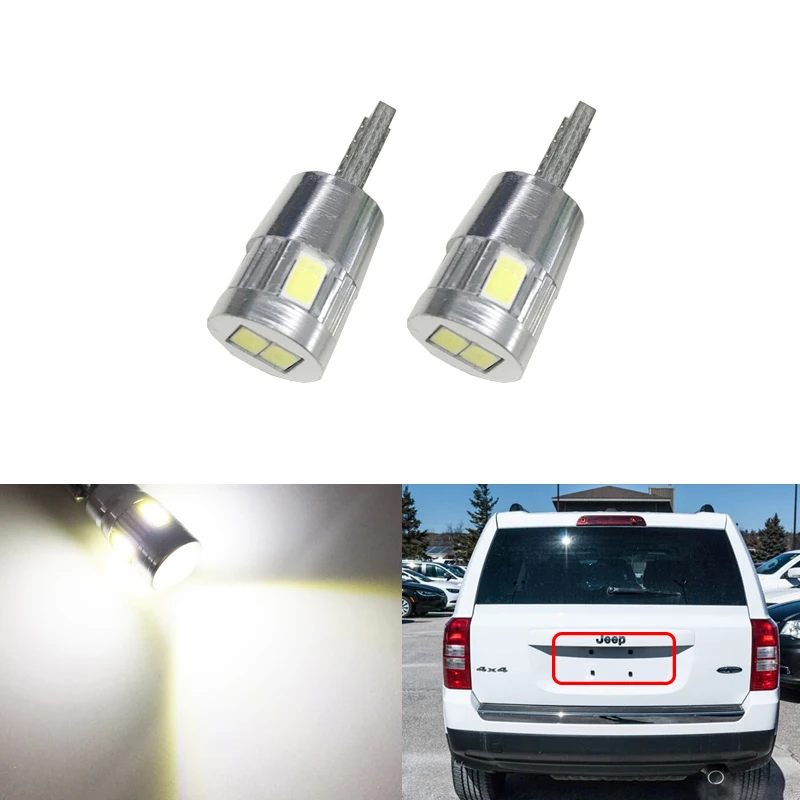 Direct Fits For Jeep Patriot 07-17 White Led License Plate Replacement Bulbs T10 2825 5630-SMD Super Bright Car-Styling Lamp
Direct Fits For Jeep Patriot 07-17 White Led License Plate Replacement Bulbs T10 2825 5630-SMD Super Bright Car-Styling Lamp