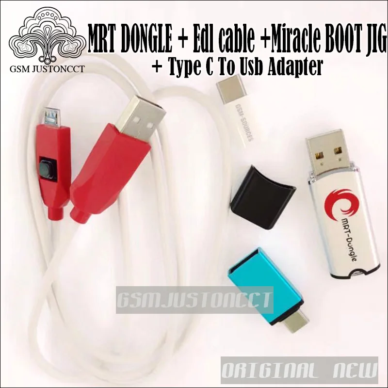 mrt dongle + Edl cable + Type C to usb adapter - gsm justoncct -B