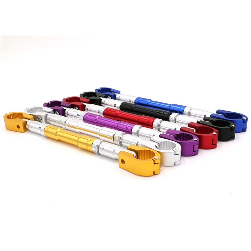 7//8″ 22mm Universal Motorcycle Aluminum alloy Handlebar Brace /& Clamp Set purple