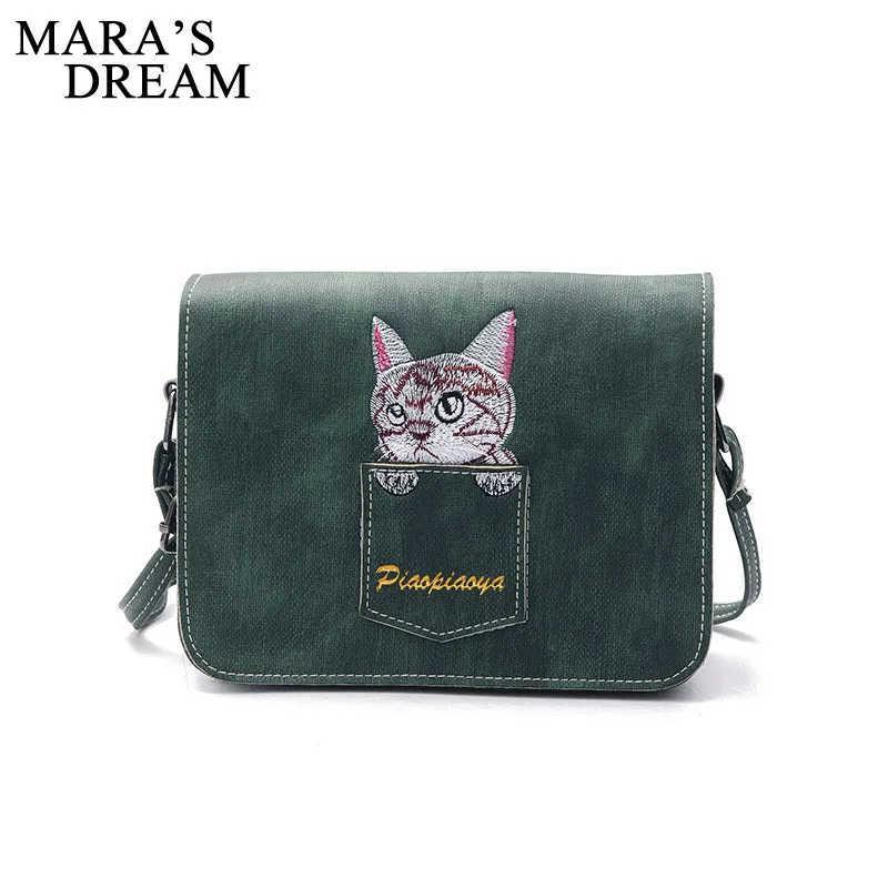 Mara's Dream Shoulder Bag Women Brand PU Leather Handbag Fashion Pocket Cat Embroidered Lady Crossbody Messenger Bag Day Clutch
Mara's Dream Shoulder Bag Women Brand PU Leather Handbag Fashion Pocket Cat Embroidered Lady Crossbody Messenger Bag Day Clutch