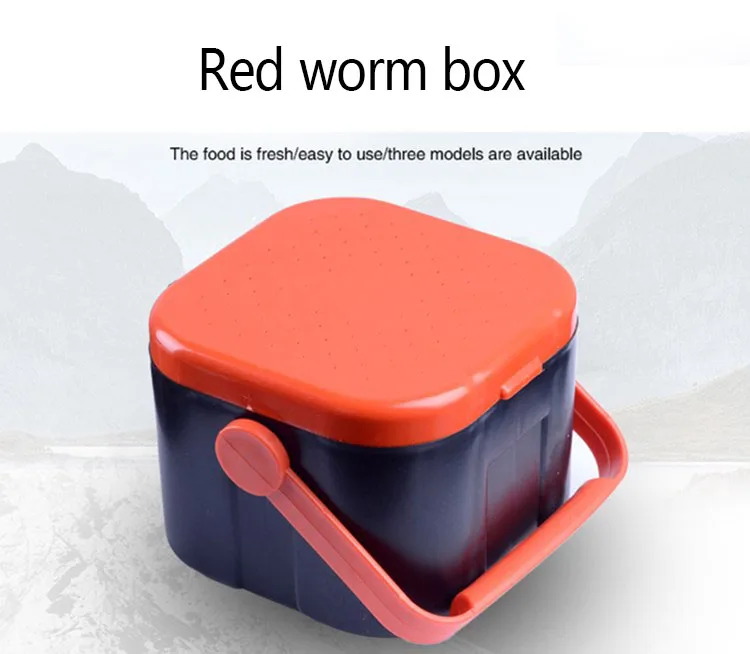 Earthworm Box Fishing Gear Fishing Accessories Red Worm Box Double with Hand-held Box
Earthworm Box Fishing Gear Fishing Accessories Red Worm Box Double with Hand-held Box