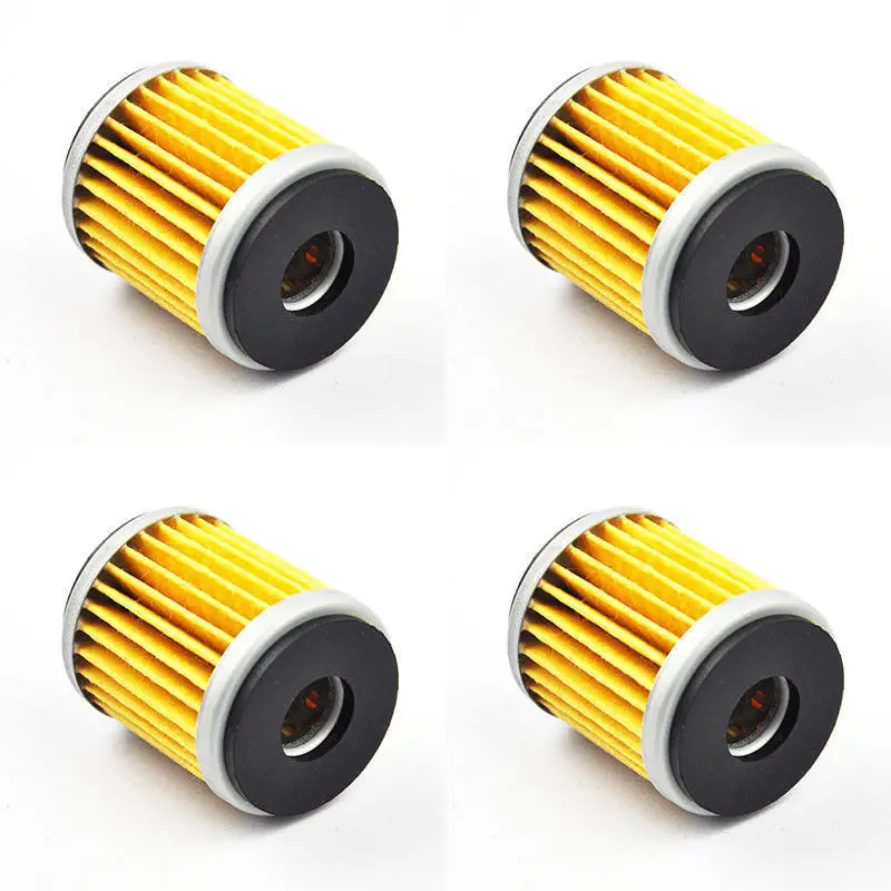 LOPOR 4 Pcs Motorcycle Oil Filter For 250 450 350 4T YFZ450 WR 125 R X YZF-R125 F XG250 XT250X YZ250F VP125 CZD300 YP125
LOPOR 4 Pcs Motorcycle Oil Filter For 250 450 350 4T YFZ450 WR 125 R X YZF-R125 F XG250 XT250X YZ250F VP125 CZD300 YP125