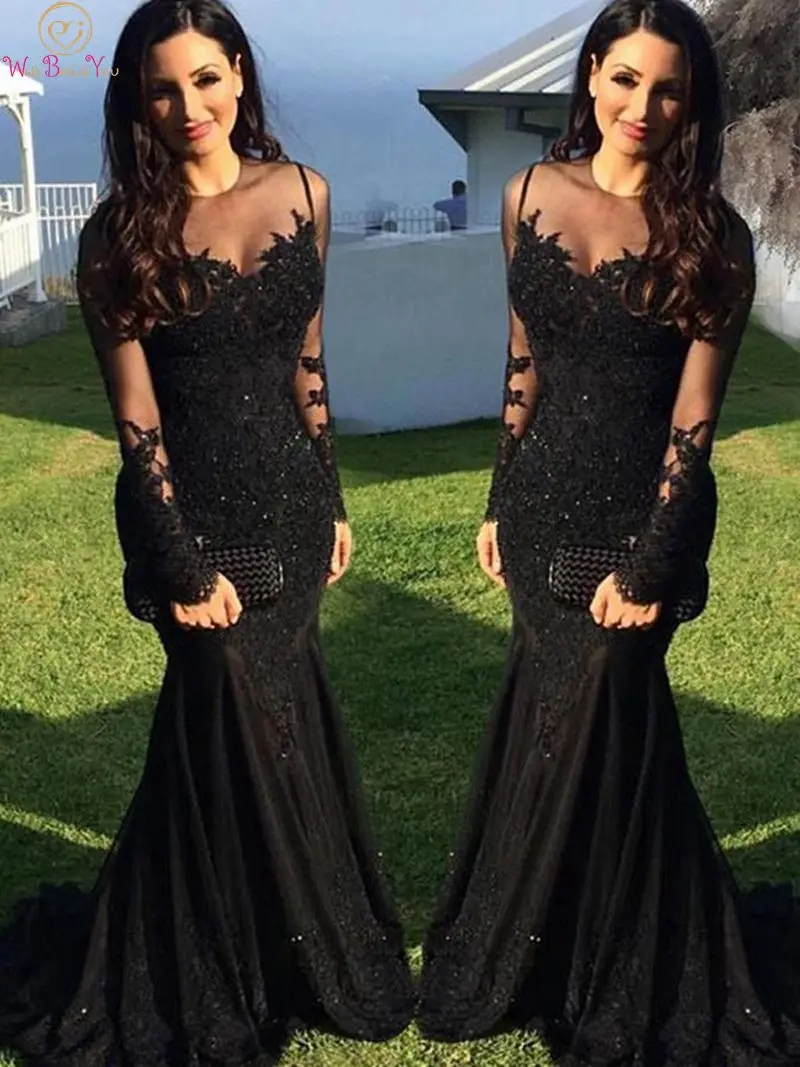 2019 Mermaid Black Muslim Evening Dresses Long Sleeve Appliques Lace Beaded Islamic Dubai Saudi Arabic Long Formal Evening Gowns
2019 Mermaid Black Muslim Evening Dresses Long Sleeve Appliques Lace Beaded Islamic Dubai Saudi Arabic Long Formal Evening Gowns