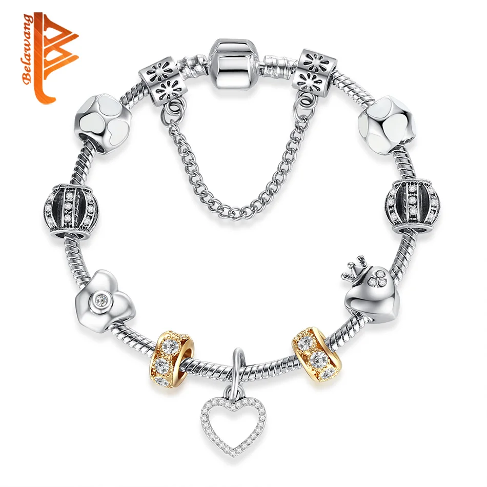 BELAWANG 2019 New Fashion Gold Color Beads Bracelet for Women Snake Chain Silver Charm Bracelet Female Personality Jewelry
BELAWANG 2019 New Fashion Gold Color Beads Bracelet for Women Snake Chain Silver Charm Bracelet Female Personality Jewelry