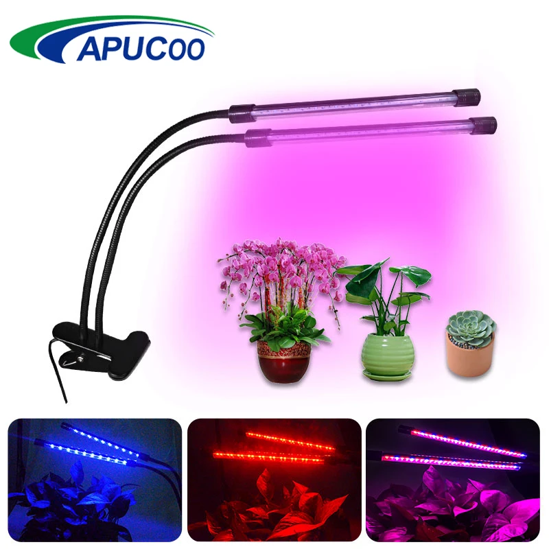 Timing Full Spectrum Grow LED Growing Lamp Bulbs 20W Dual Tube 60 LED Grow Light Dimmable With Clip Indoor Phyto Lamp For Plants
Timing Full Spectrum Grow LED Growing Lamp Bulbs 20W Dual Tube 60 LED Grow Light Dimmable With Clip Indoor Phyto Lamp For Plants