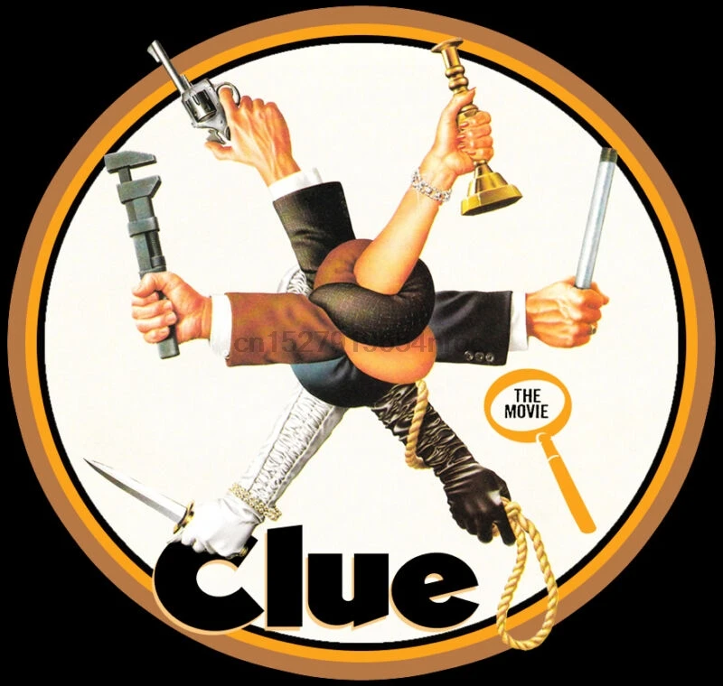 

80's Comedy Classic Clue The Movie Poster Art custom tee Any Size Any Color