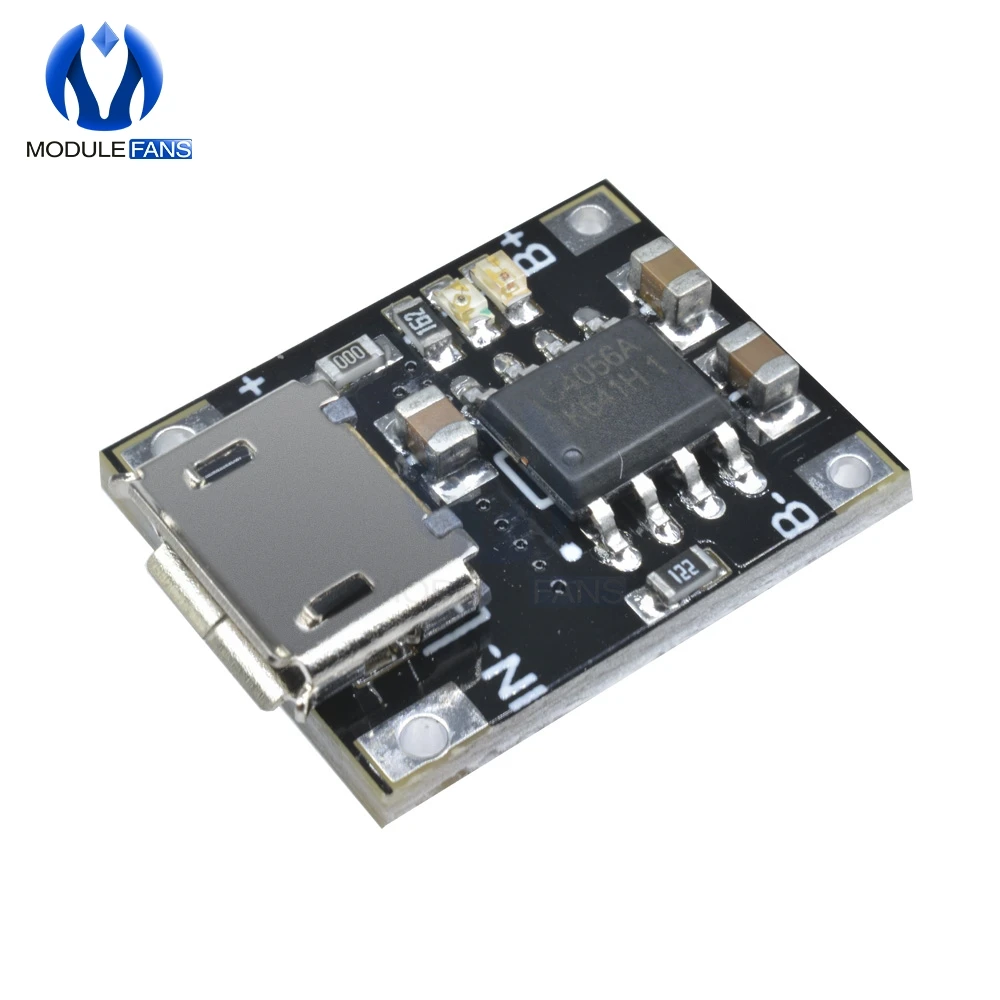 5PCS Single Cell Lithium Battery Charging Charger Module 1A 5V-6V 4.2V TC4056 TC4056A Micro USB Power Supply Board TP4056
5PCS Single Cell Lithium Battery Charging Charger Module 1A 5V-6V 4.2V TC4056 TC4056A Micro USB Power Supply Board TP4056