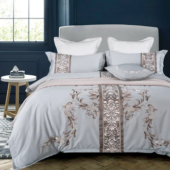 4/6/8 pcs Latest design Egypt cotton Luxury Embroidery Bedding set Duvet cover set Bedsheet Pillowcases Queen King size 
4/6/8 pcs Latest design Egypt cotton Luxury Embroidery Bedding set Duvet cover set Bedsheet Pillowcases Queen King size