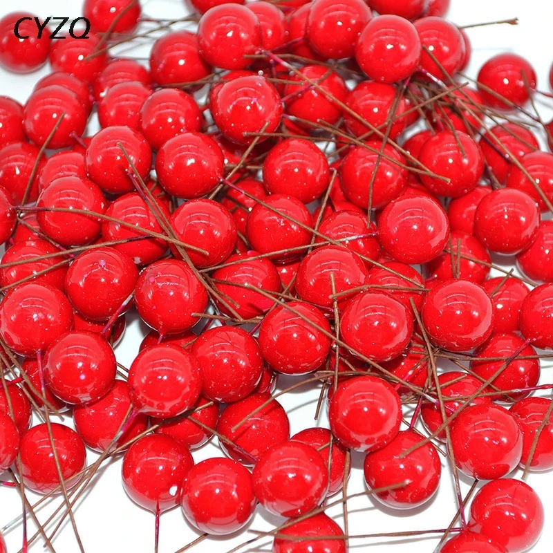 50pcs/lot 15mm Plastic Fake Small Berries Artificial Flower Fruit Stamens Cherry Pearl For Wedding Party Christmas Decoration
50pcs/lot 15mm Plastic Fake Small Berries Artificial Flower Fruit Stamens Cherry Pearl For Wedding Party Christmas Decoration