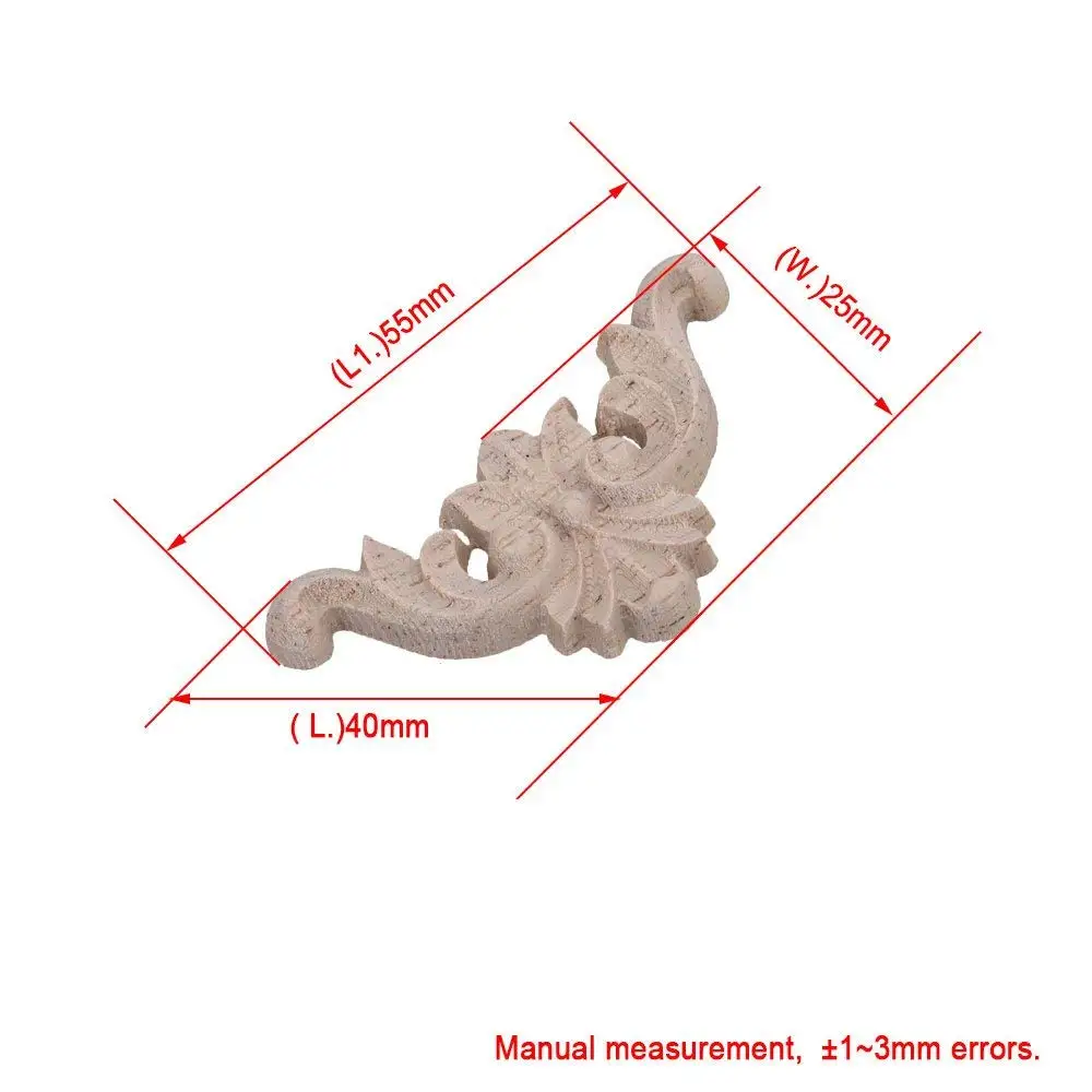 20Pcs 40x40mm Wood Carved Long Onlay Applique Unpainted Frame Door Wall Decor for Cabinet Home Furniture
20Pcs 40x40mm Wood Carved Long Onlay Applique Unpainted Frame Door Wall Decor for Cabinet Home Furniture