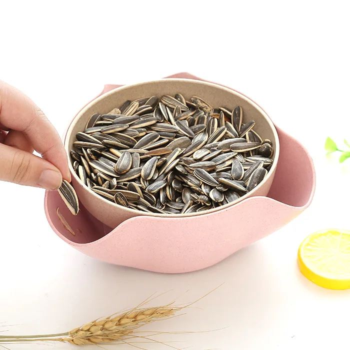 Wheat Straw Double Layer Fruit Basin Household Fruit Plate Colorful Candy Basket Dried Fruit Plate
Wheat Straw Double Layer Fruit Basin Household Fruit Plate Colorful Candy Basket Dried Fruit Plate