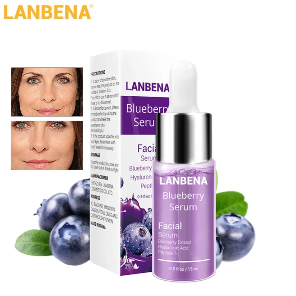 LANBENA Blueberry Hyaluronic Acid Serum Essence Oil Moisturizing Reduces Fine lines Whitening Anti-Aging Anti Wrinkle Skin Care
LANBENA Blueberry Hyaluronic Acid Serum Essence Oil Moisturizing Reduces Fine lines Whitening Anti-Aging Anti Wrinkle Skin Care