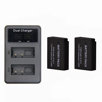 2pcs LPE17 LP E17 LP-E17 Battery+LCD Charger for Canon EOS 200D M3 M6 750D 760D T6i T6s 800D 8000D Kiss X8i Cameras Set
2pcs LPE17 LP E17 LP-E17 Battery+LCD Charger for Canon EOS 200D M3 M6 750D 760D T6i T6s 800D 8000D Kiss X8i Cameras Set