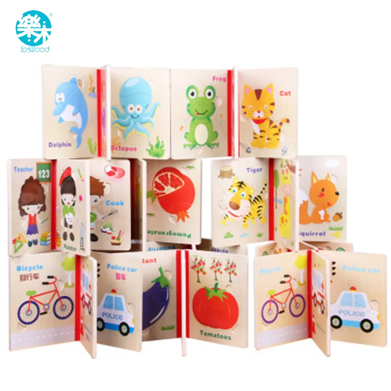 Logwood Baby Wooden Toys Wooden 3D Puzzle Wood Book spelling Puzzle Educational Happy baby Toys Gifts for Childeren
Logwood Baby Wooden Toys Wooden 3D Puzzle Wood Book spelling Puzzle Educational Happy baby Toys Gifts for Childeren