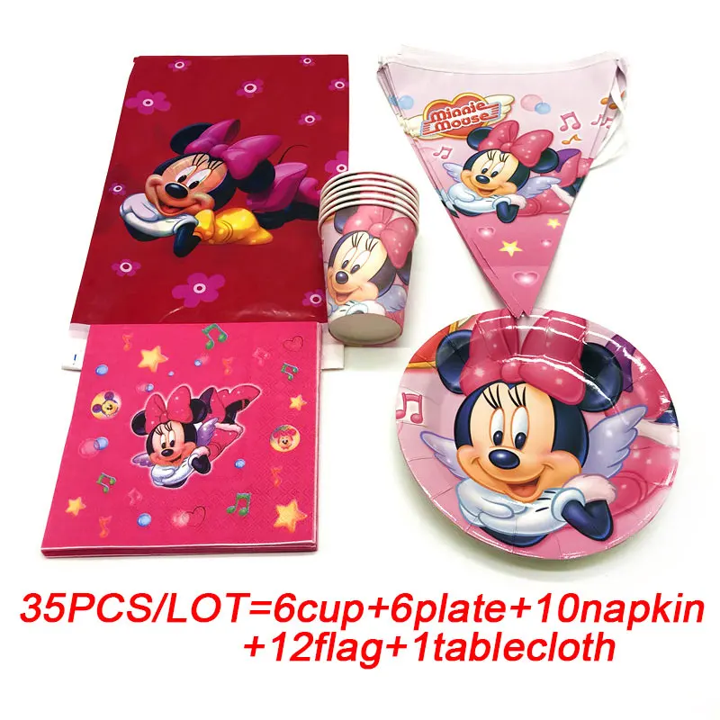 Minnie Mouse birthday party favors cups plates napkin banner tablecloth Minnie Mouse party disposable tableware set table set
Minnie Mouse birthday party favors cups plates napkin banner tablecloth Minnie Mouse party disposable tableware set table set