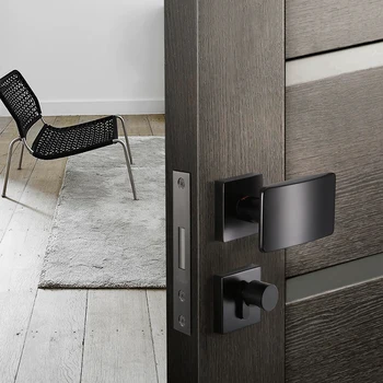 Invisible Zinc Alloy Door Lock for Interior Door Single-sided Black Hidden Door Lock for Background Wall Door Hardware
Invisible Zinc Alloy Door Lock for Interior Door Single-sided Black Hidden Door Lock for Background Wall Door Hardware