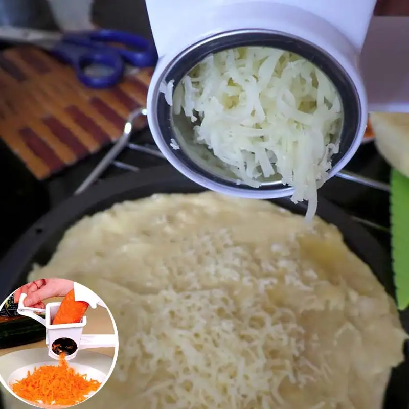 Novel Multi-function Hand Rotating Cheese Grater Rotary Ginger Slicer Graters Kitchen Gadget Shipping
Novel Multi-function Hand Rotating Cheese Grater Rotary Ginger Slicer Graters Kitchen Gadget Shipping