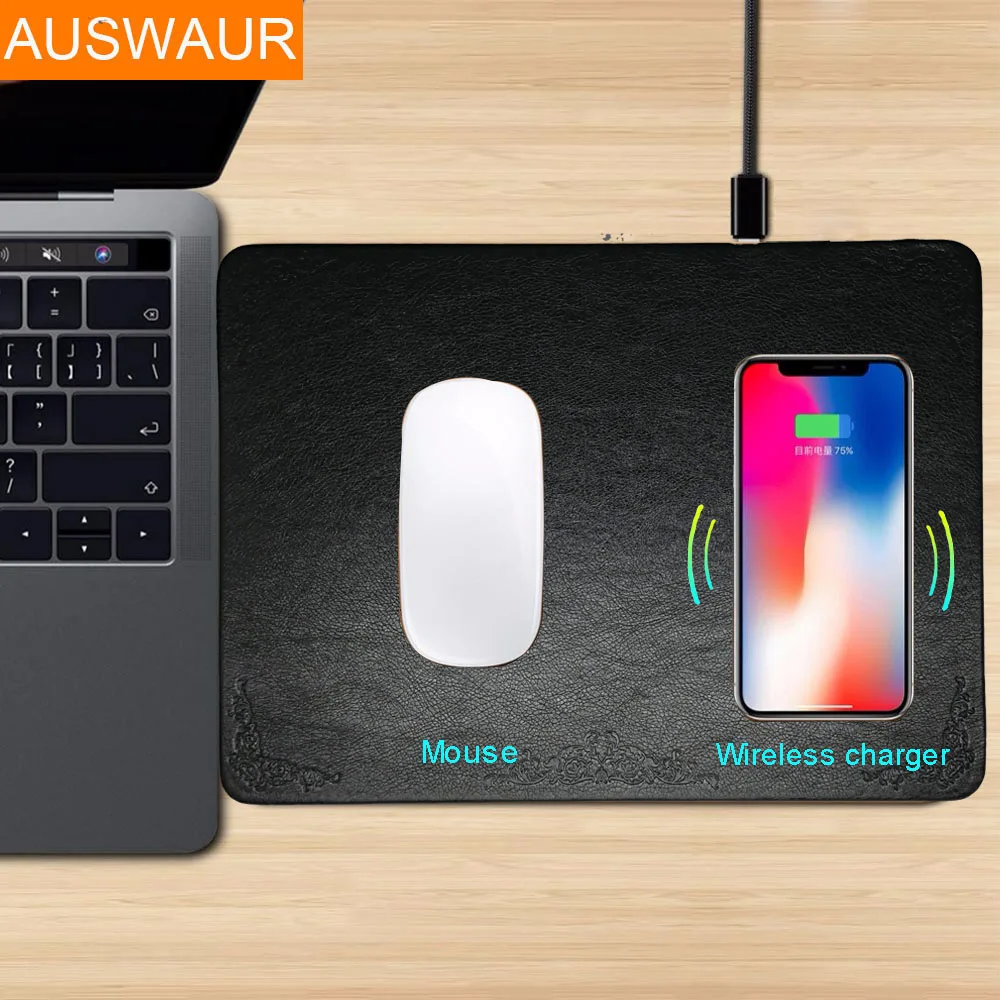 QI Wireless Charger Charging Mouse Pad Mat for iPhone 8 Plus X XR XS MAX PU Leather Charger Wireless for Samsung S8 S9 Note 8 9
QI Wireless Charger Charging Mouse Pad Mat for iPhone 8 Plus X XR XS MAX PU Leather Charger Wireless for Samsung S8 S9 Note 8 9