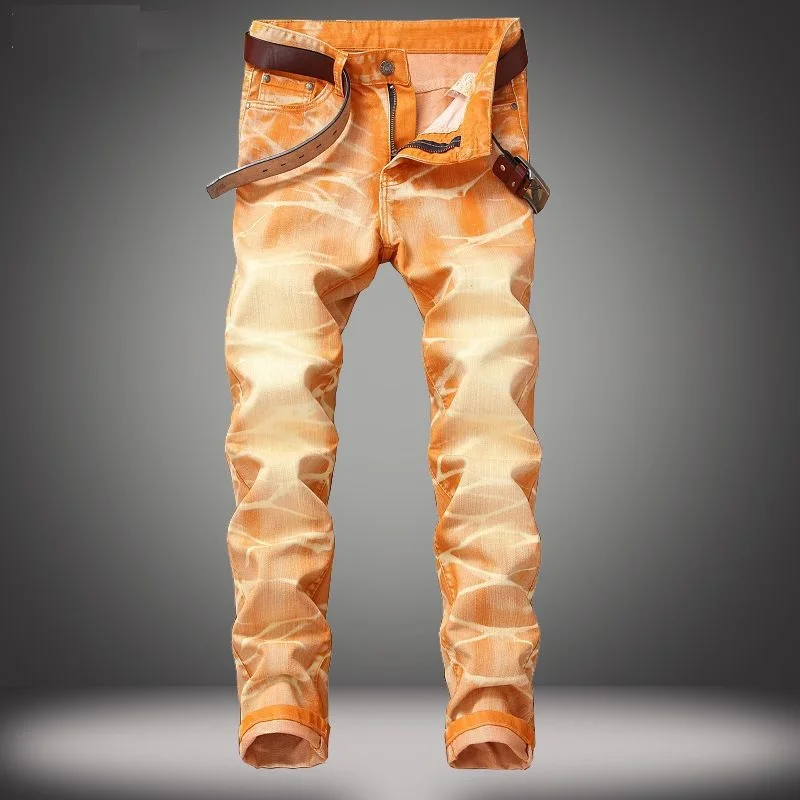 Men's Jeans Fashion Joggers Mens Jeans Regular Fit Casual Mens Pants Street Wear Classic Straight Orange Jeans Men 424
Men's Jeans Fashion Joggers Mens Jeans Regular Fit Casual Mens Pants Street Wear Classic Straight Orange Jeans Men 424