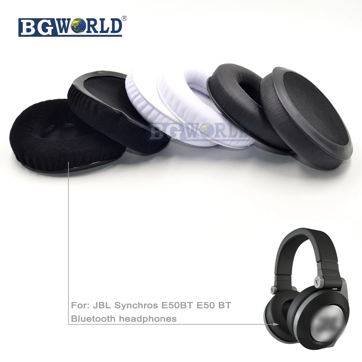 BGWORLD Replacement earpads Ear Pads Foam Pillow Cushions Cups Repair for JBL E50 BT E50BT WIRELESS headphones part sponge
BGWORLD Replacement earpads Ear Pads Foam Pillow Cushions Cups Repair for JBL E50 BT E50BT WIRELESS headphones part sponge