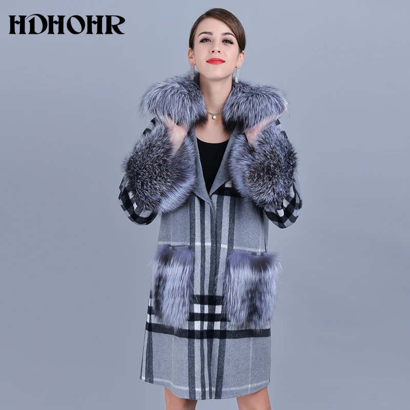 HDHOHR 2019 Elegant Hot Sale Cashmere Coat Women Natural Real Fox Fur Coat High Quality Genuine Leather Jacket Women Overcoat
HDHOHR 2019 Elegant Hot Sale Cashmere Coat Women Natural Real Fox Fur Coat High Quality Genuine Leather Jacket Women Overcoat
